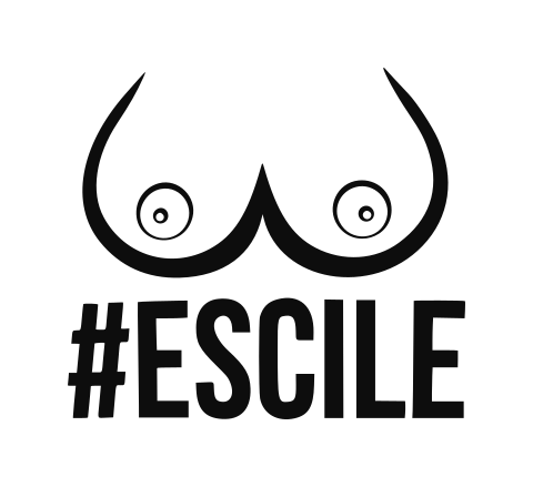 Sagoma adesiva #escile da tagliare in vinile prespaziato