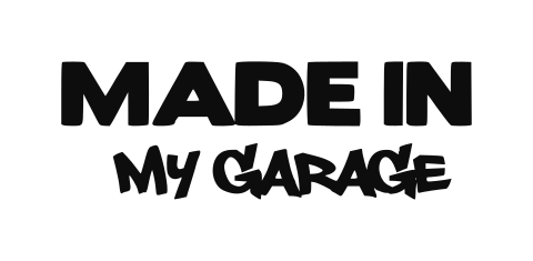 Sagoma adesiva Made in my Garage da tagliare in vinile prespaziato